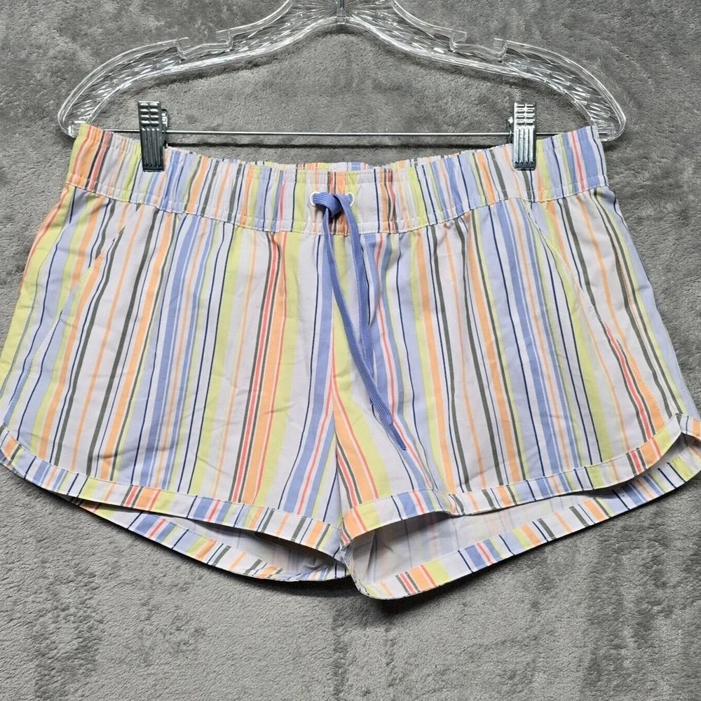 prAna Shorts Womens XL Mariya Striped Multi Stripes Swim Beach Outdoor Hybrid - Picture 3 of 13